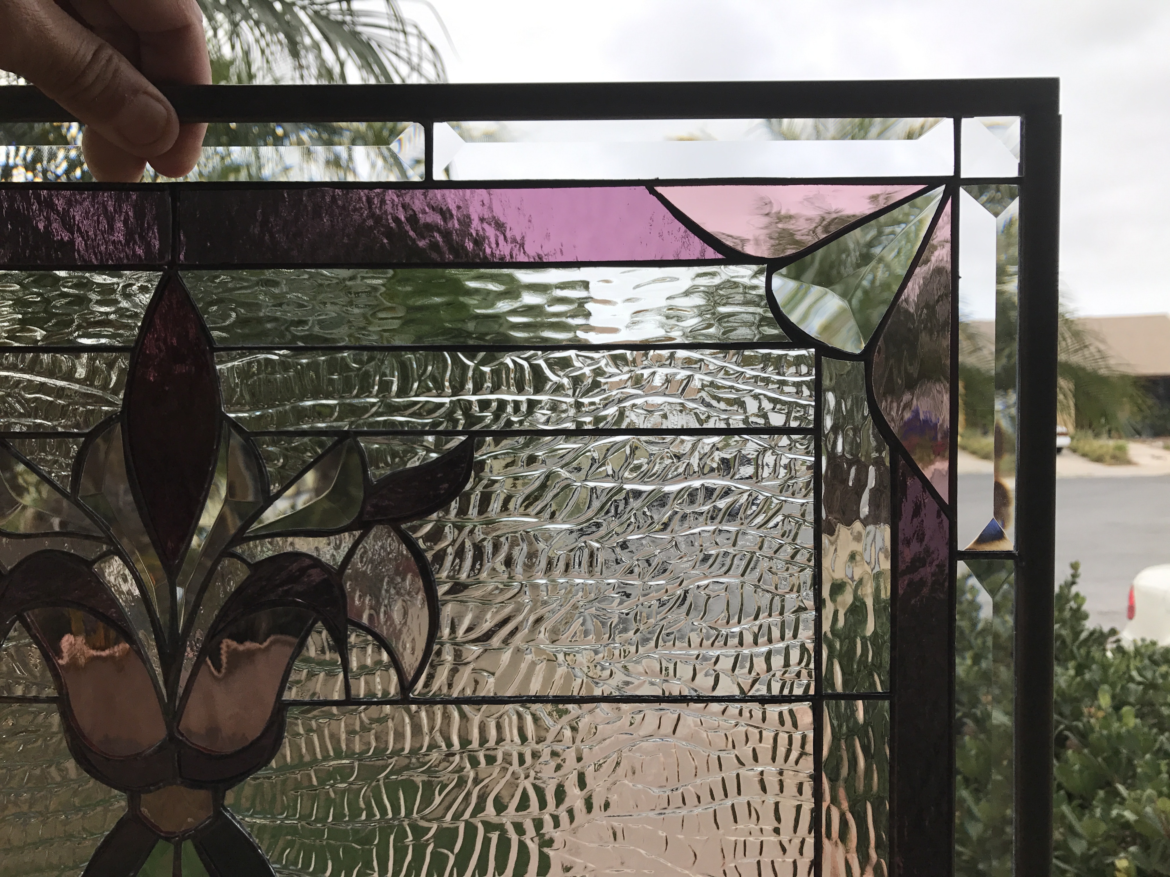 The "Westchester" Victorian Leaded Stained Glass Window Panel