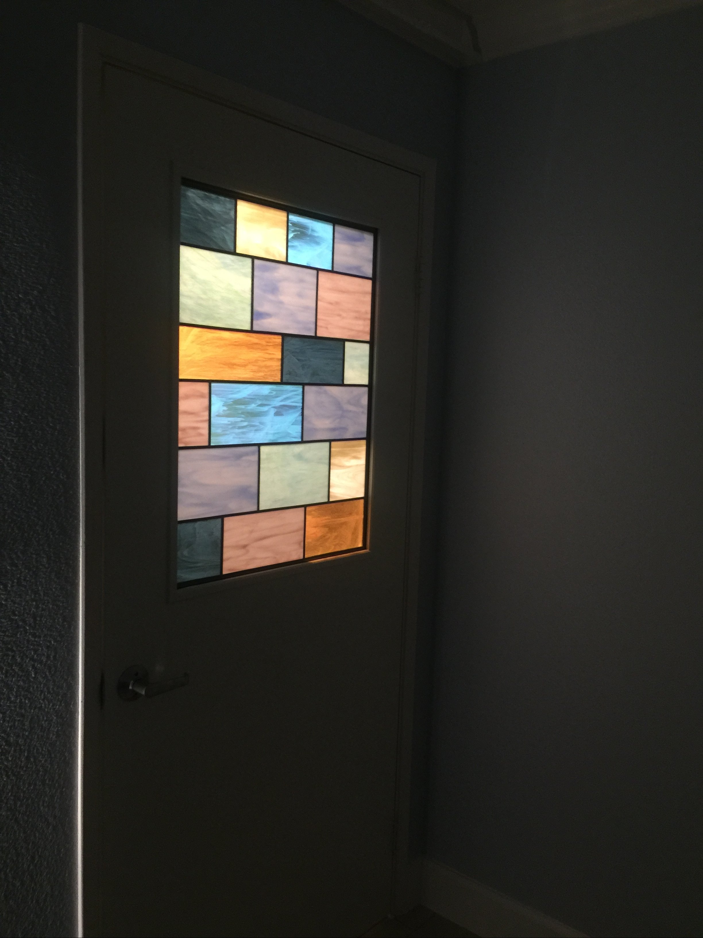 San Diego Ronald Mcdonald House Stained Glass Door And Illuminated