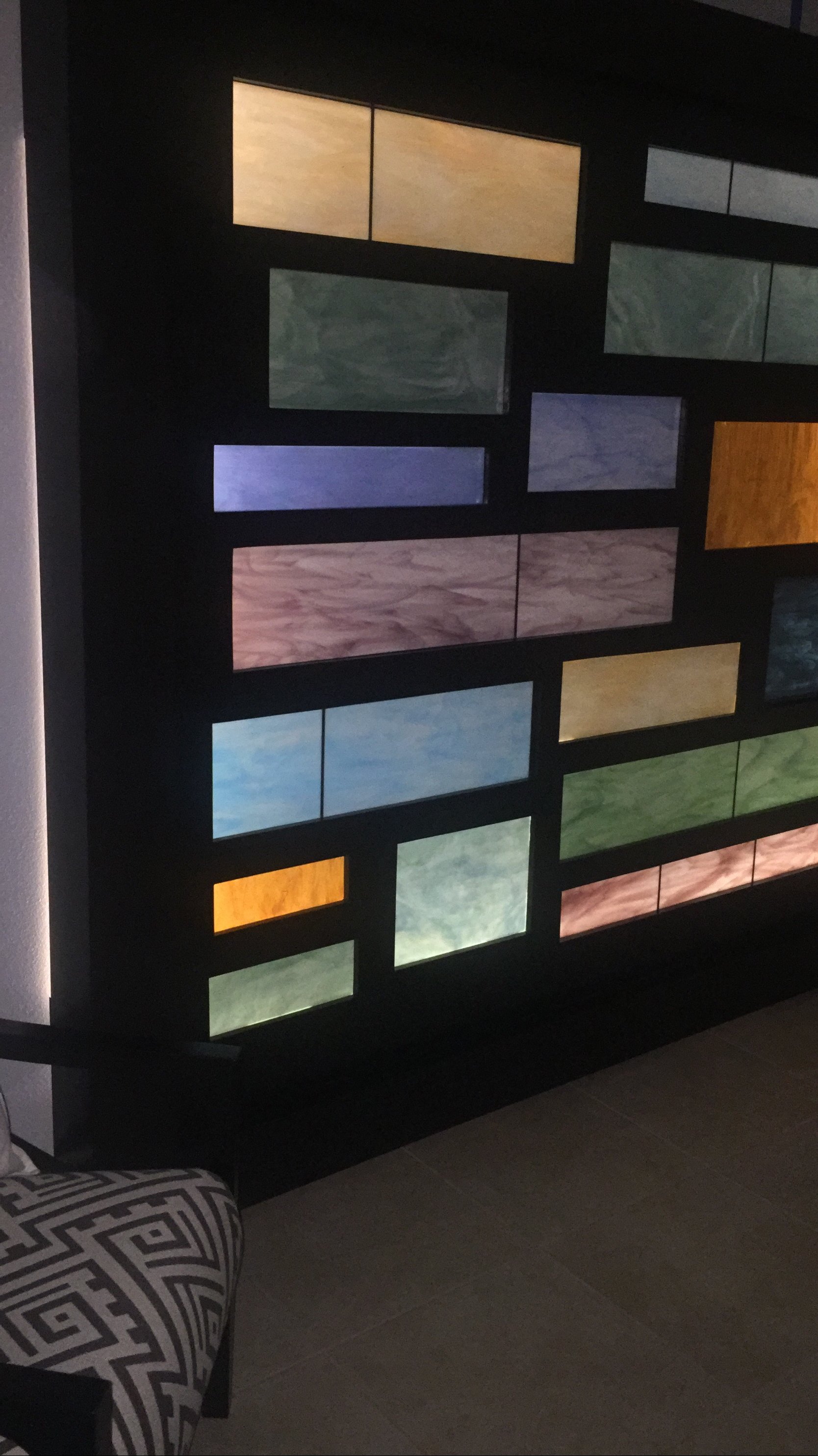 San Diego Ronald Mcdonald House Stained Glass Door And Illuminated