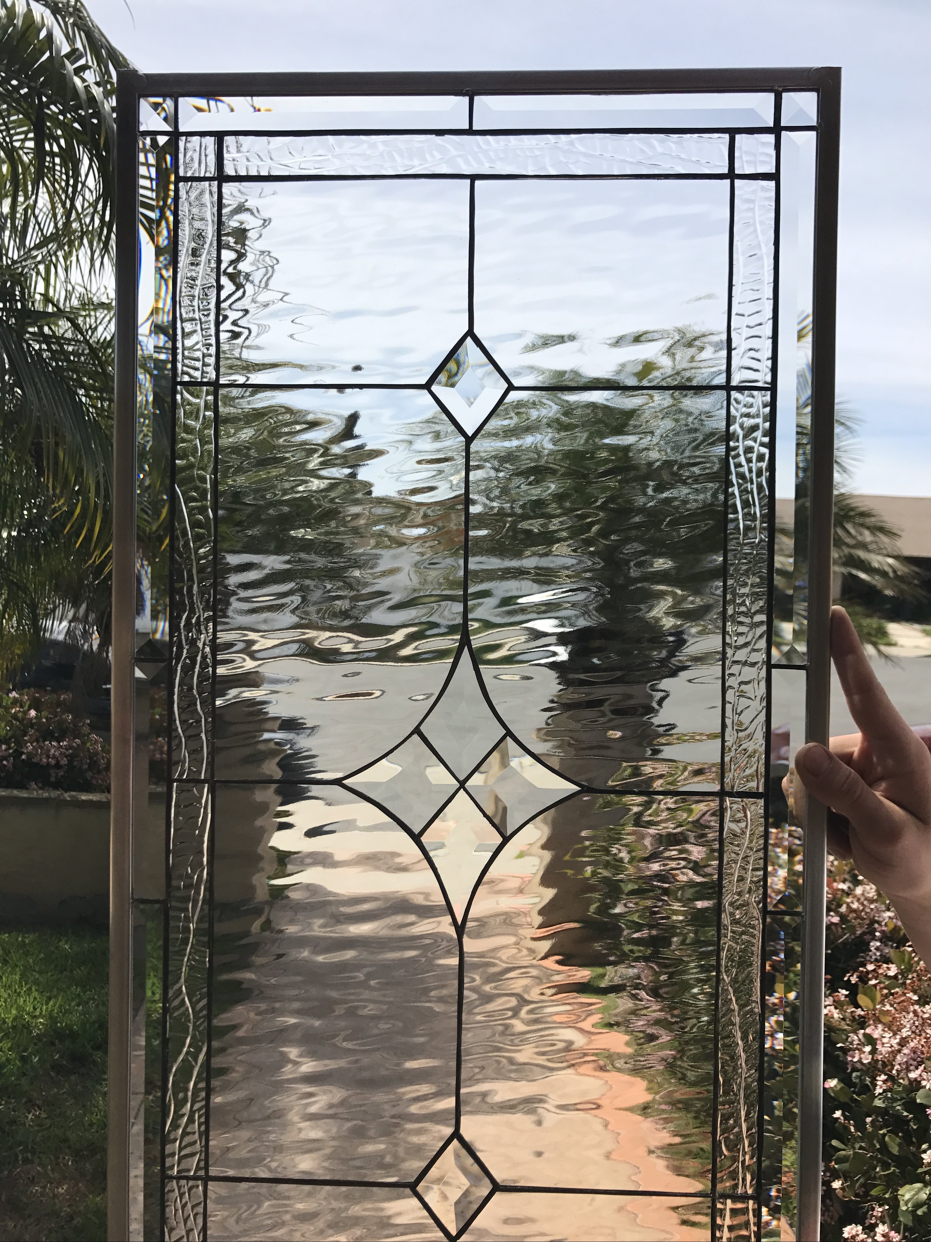 Glass panel window