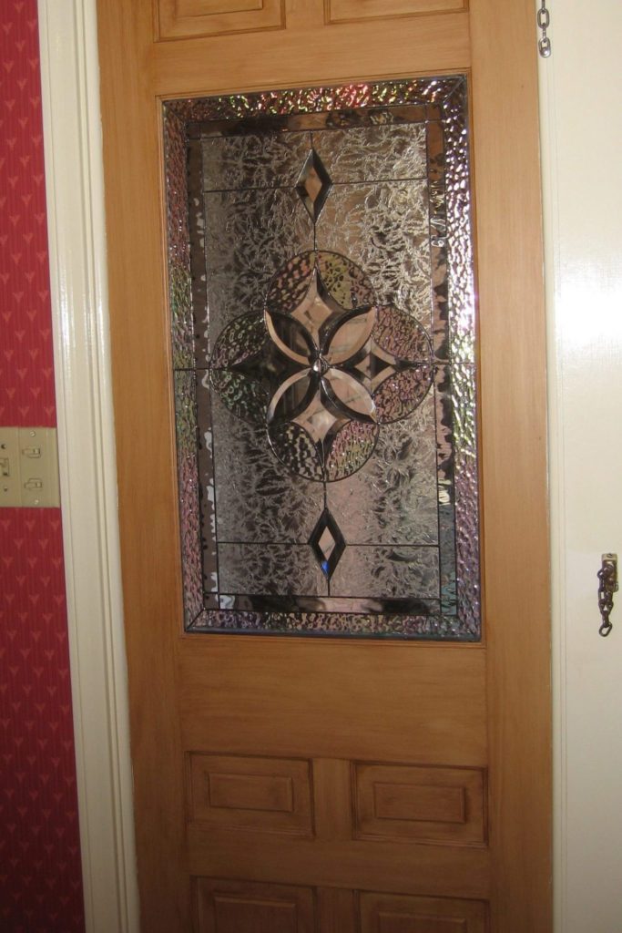 Beautiful! Triple Paned Beveled Glass Door Insert