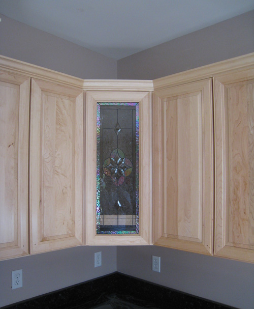 All Clear Beveled Kitchen Cabinet Insert