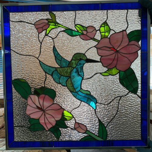 Hummingbirds Stained Glass