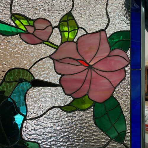 Hummingbirds Stained Glass
