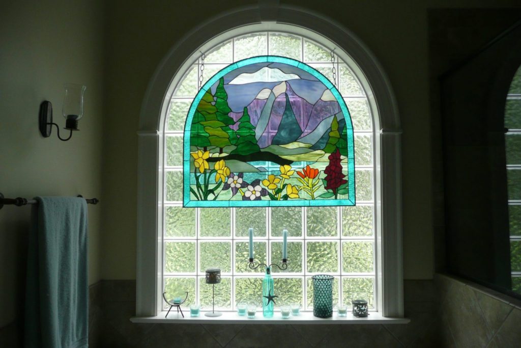 Wildflowers Stained Glass Window Insert