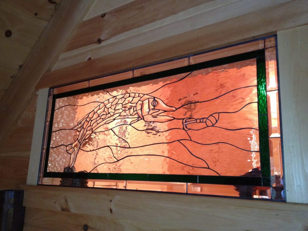 Beveled Stained Glass Fish