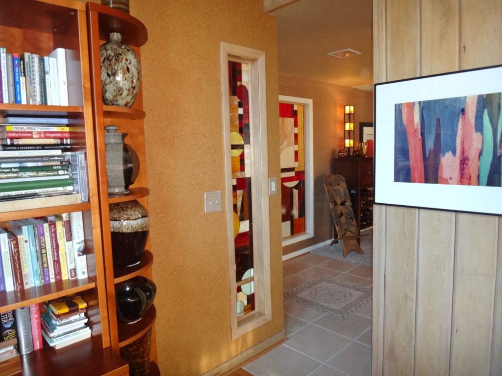 Interior Mission Style Stained Glass Wall Inserts