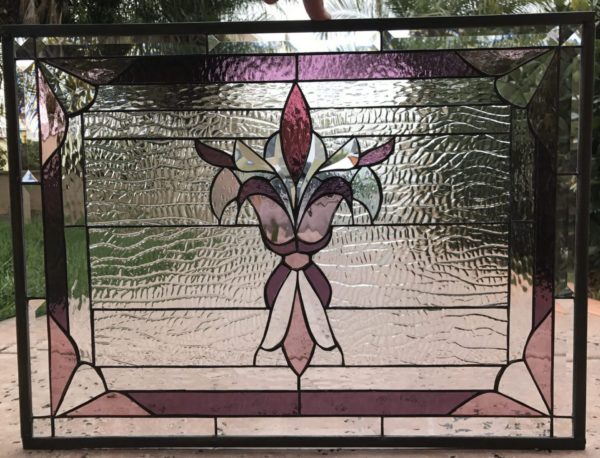 The "Westchester" Victorian Leaded Stained Glass Window Panel