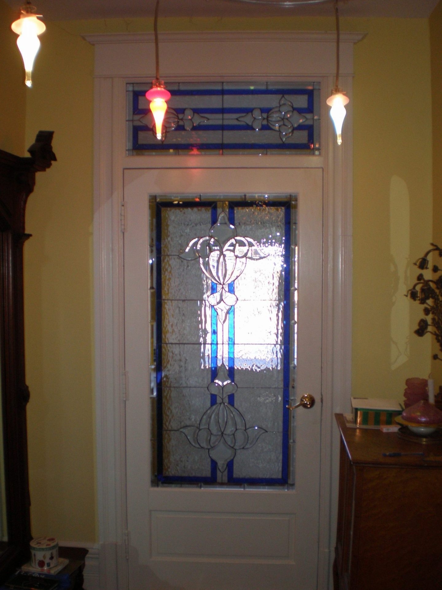 Matching Beveled & Stained Glass Door Inserts And Windows