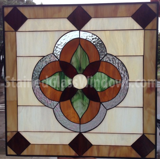 The "Ceasar" Beautiful Classic Victorian Leaded Stained Glass Window Panel
