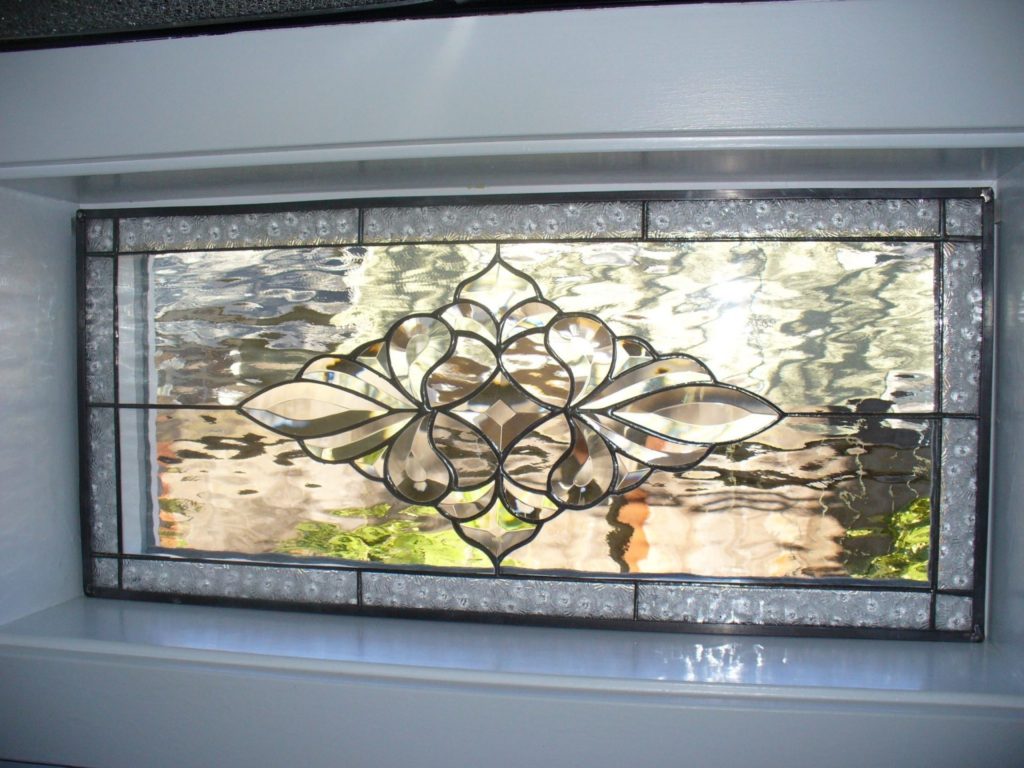 Classic Beveled Window set against an existing window