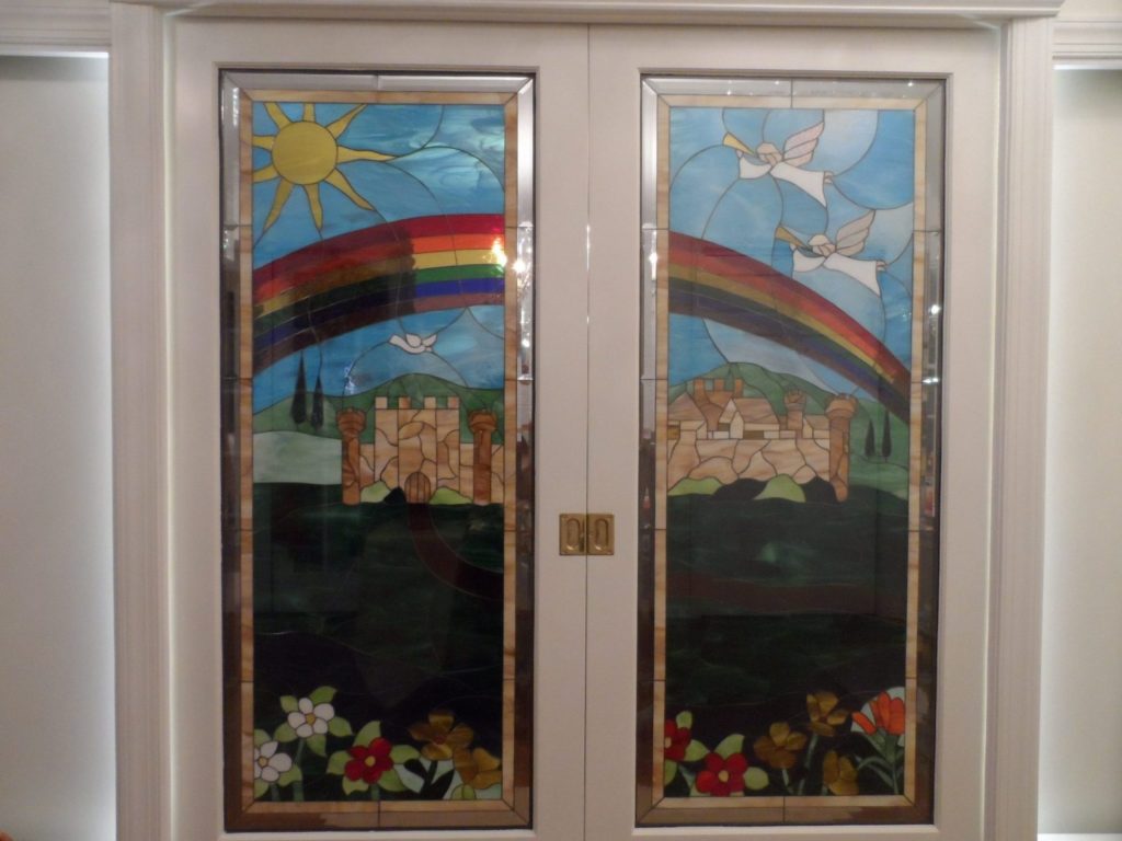Triple Pane Insulated Tempered Stained Glass Door Inserts
