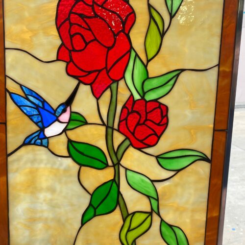 Hummingbirds Stained Glass