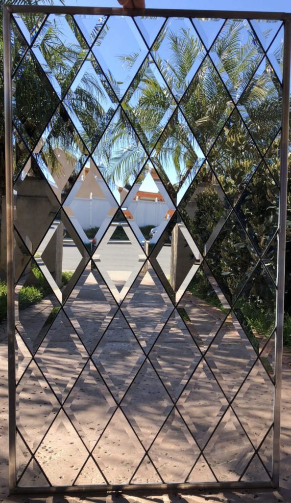 The "Blitz" Traditional & Timeless Tudor Style Beveled Diamonds Leaded Glass Window