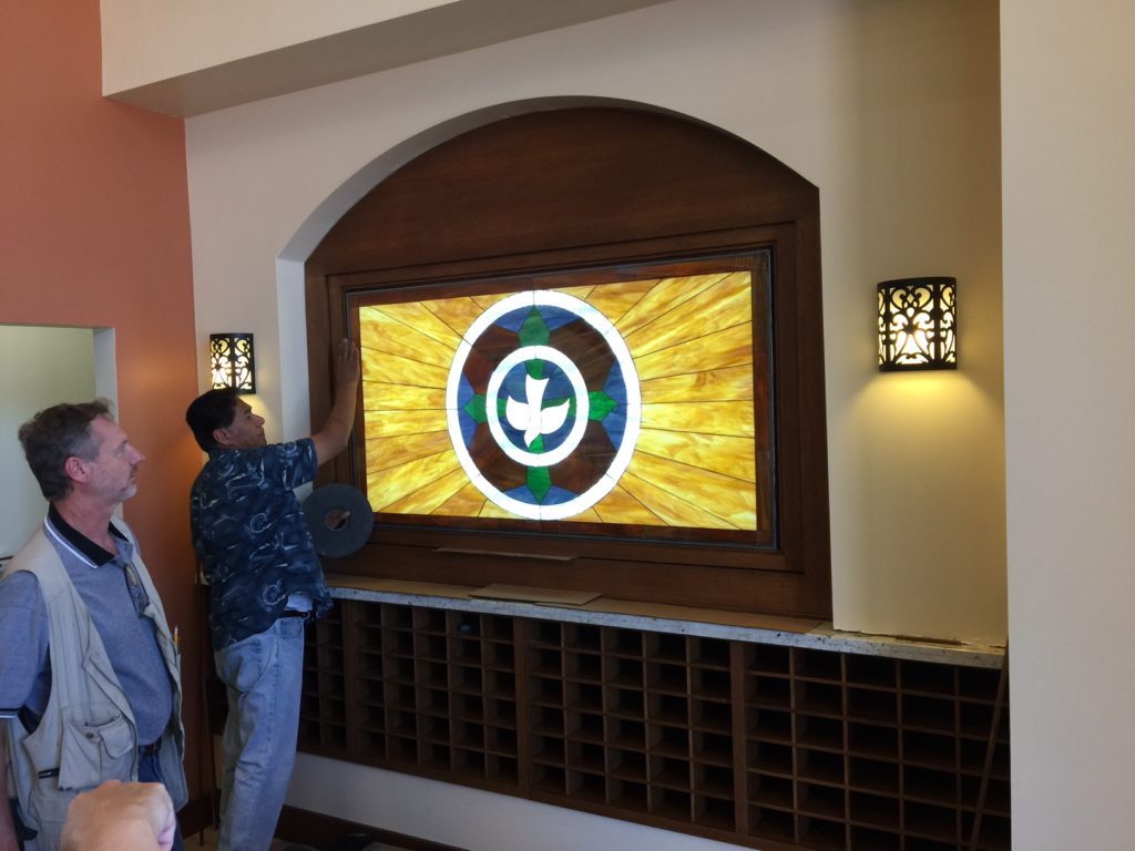 St. Paul's Facility, LED Illuminated Stained Glass Panel