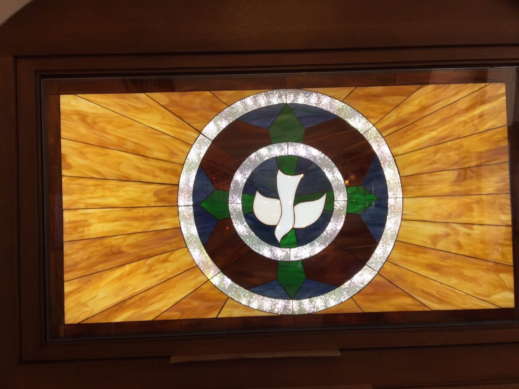 LED Illuminated Stained Glass Panel
