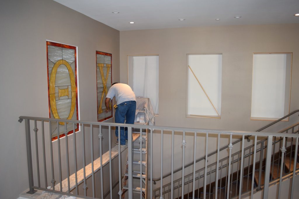 Stained Glass Windows Made For San Diego State University New Fraternity Housing