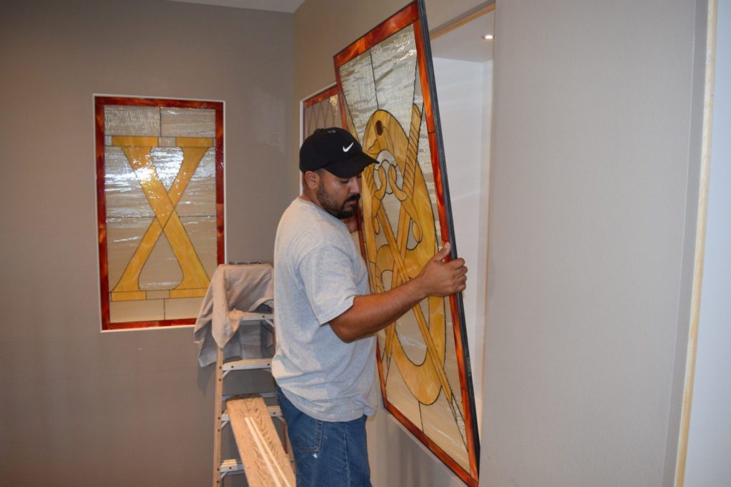 Stained Glass Windows Made For San Diego State University New Fraternity Housing