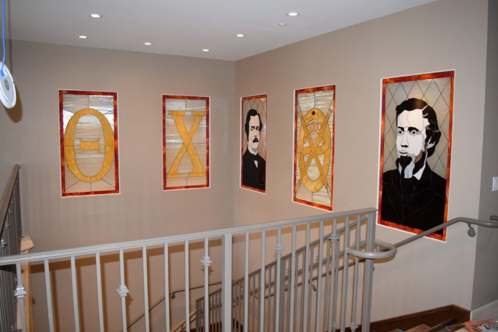 Stained Glass Windows Made For San Diego State University New Fraternity Housing