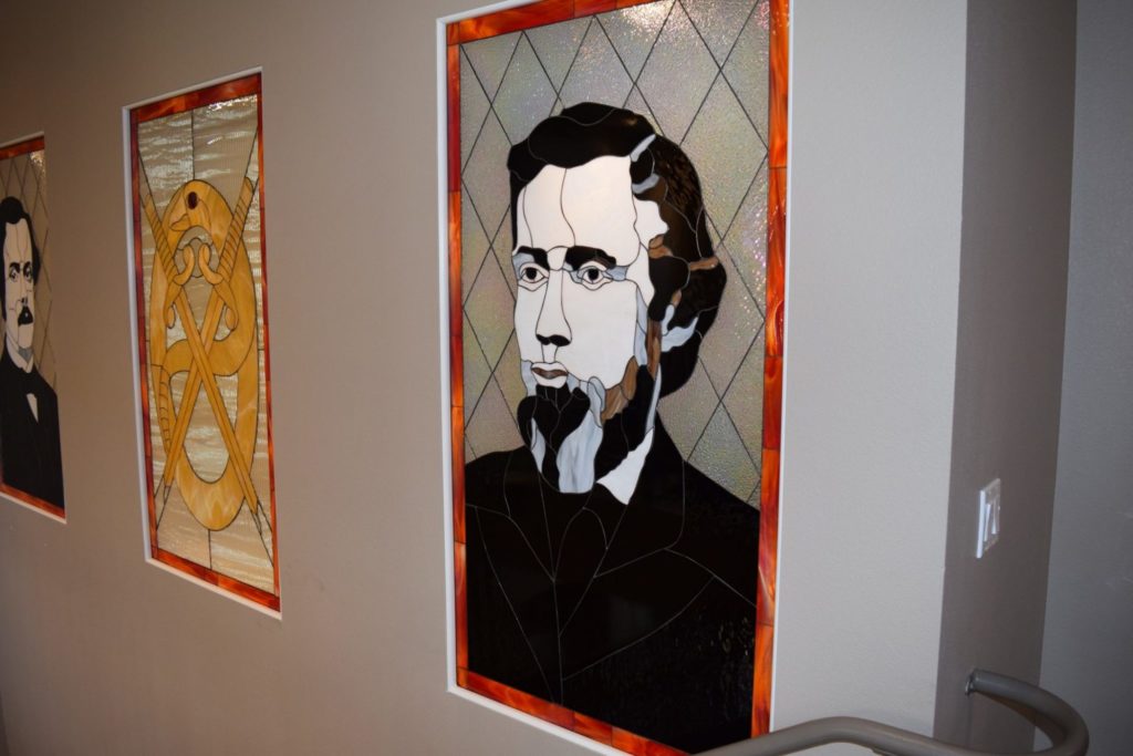 Stained Glass Windows Made For San Diego State University New Fraternity Housing