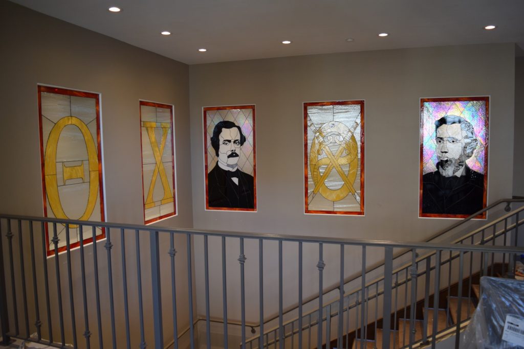 Stained Glass Windows Made For San Diego State University New Fraternity Housing