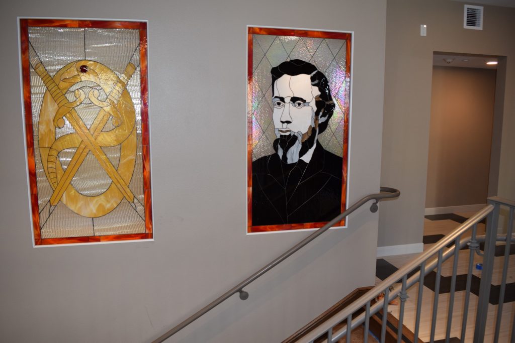 Stained Glass Windows Made For San Diego State University New Fraternity Housing