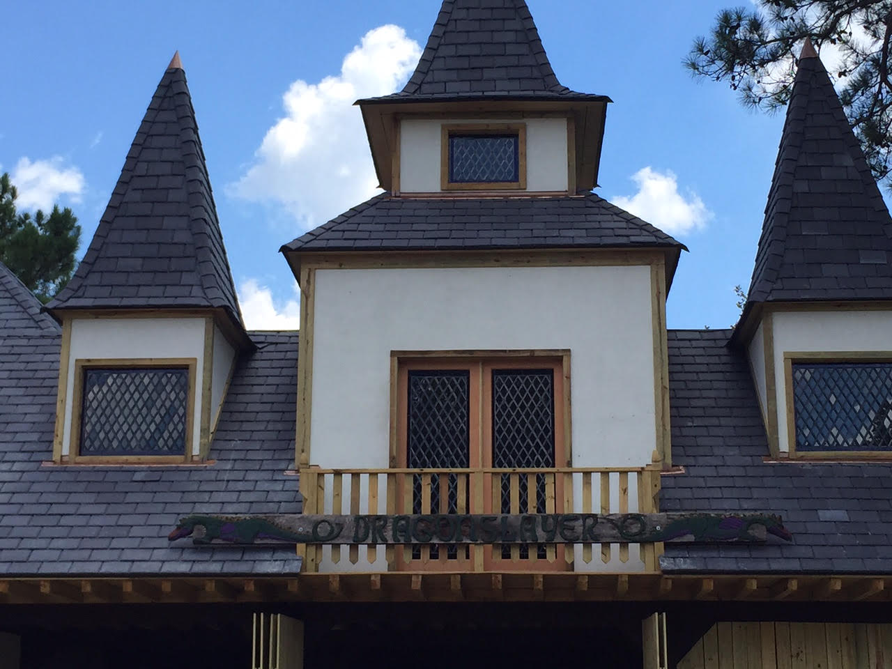 Tudor Style Beveled Diamond Windows & Doors Made For The Texas Renaissance Festival