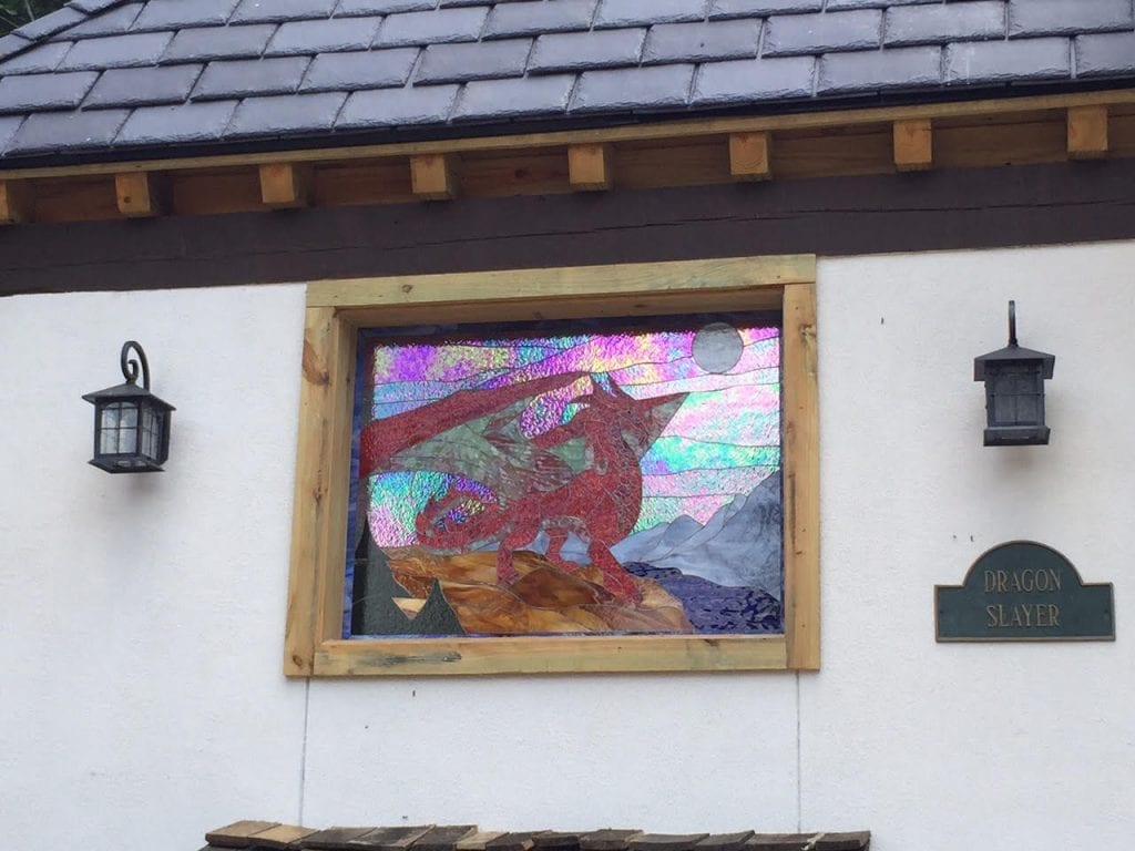 Tudor Style Beveled Diamond Windows & Doors Made For The Texas Renaissance Festival