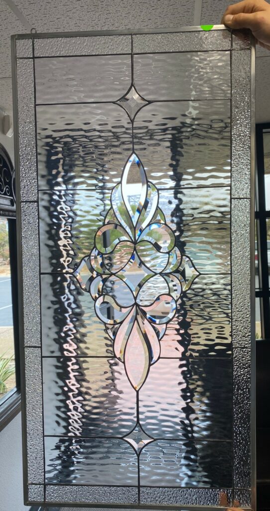 Drop Dead Gorgeous! The "Danville” Beveled & Leaded Stained Glass Window Panel