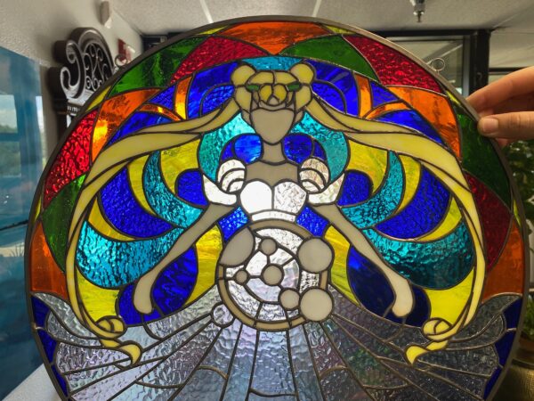 Awesome! Sailor Moon Leaded stained glass window