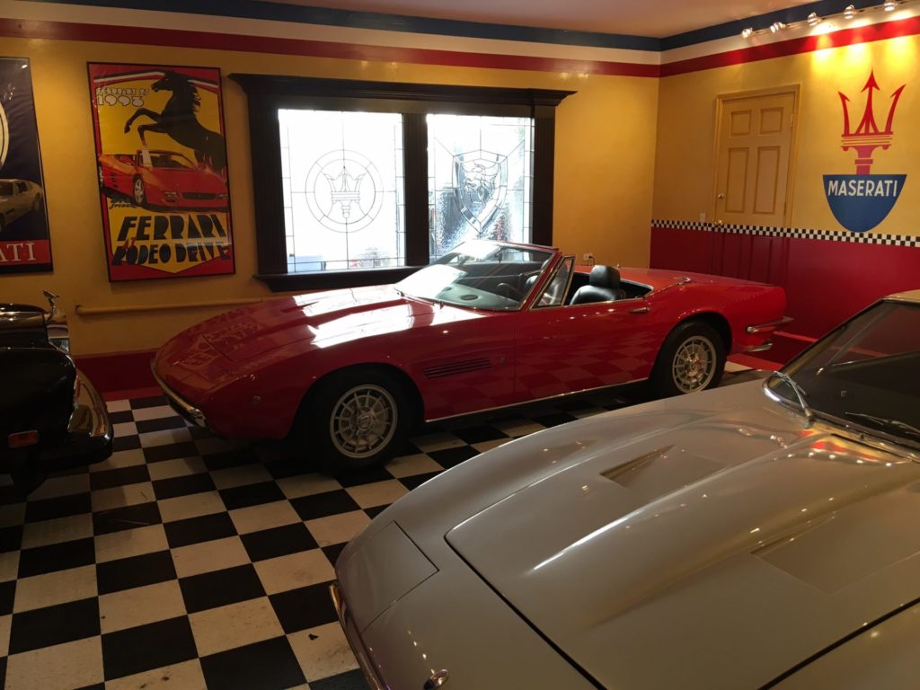 Ferrari & Maserati Clear Beveled Windows Made for A High-End Garage