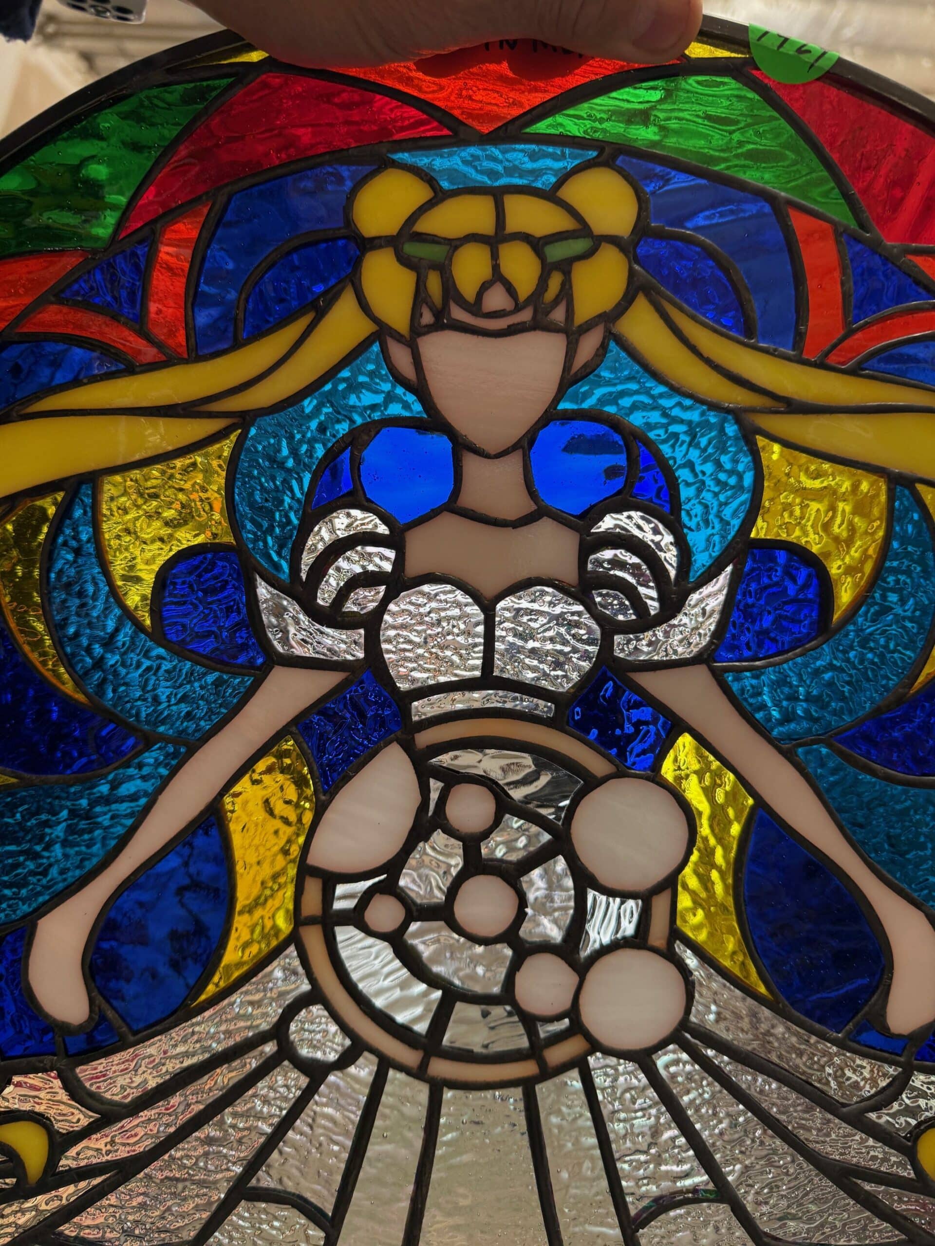 くらしを楽しむアイテム Leaded Moon Sailor Awesome! stained window glass その他