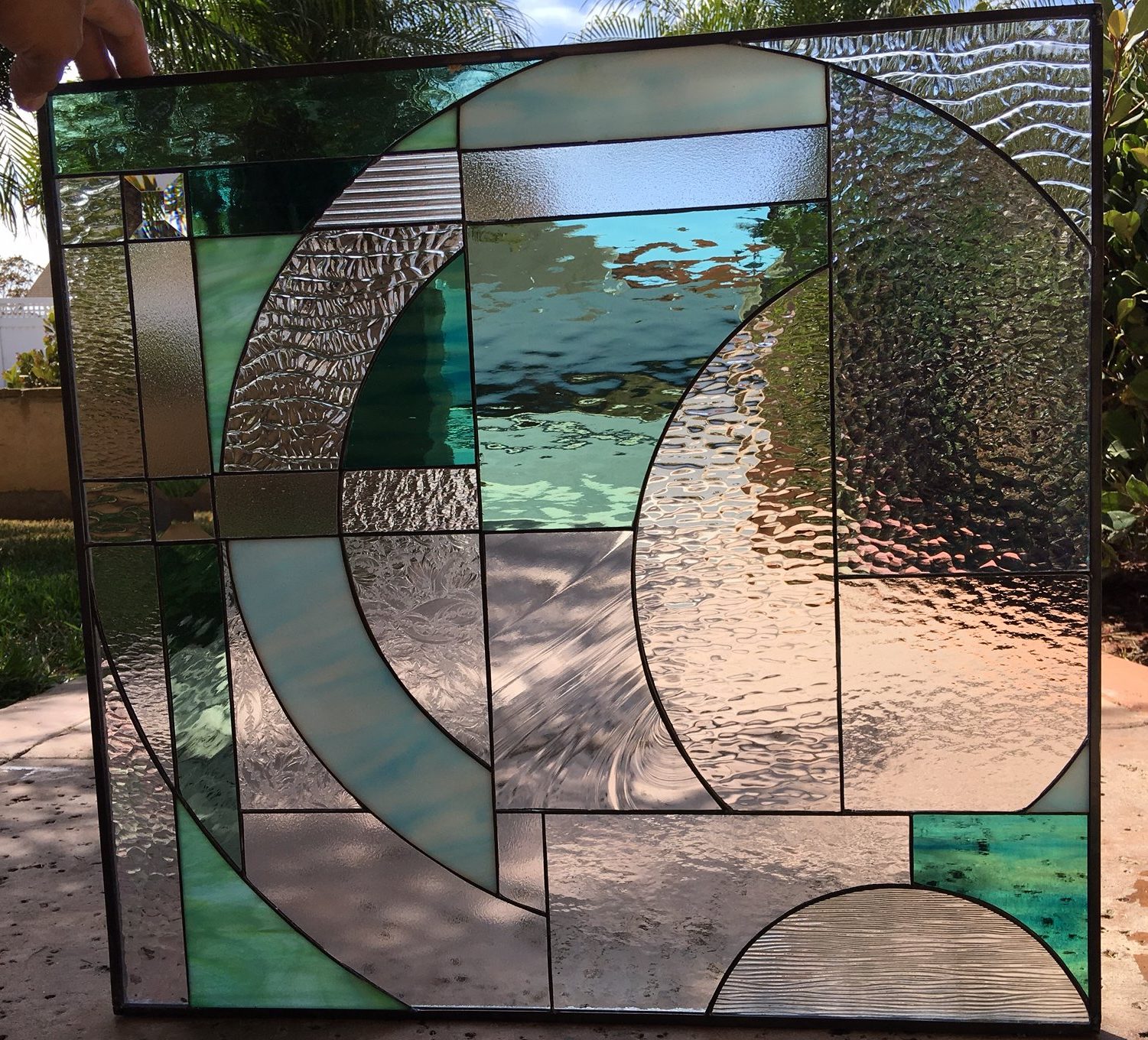 stained glass panel inserts