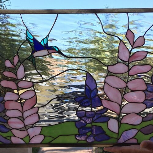 Hummingbirds Stained Glass