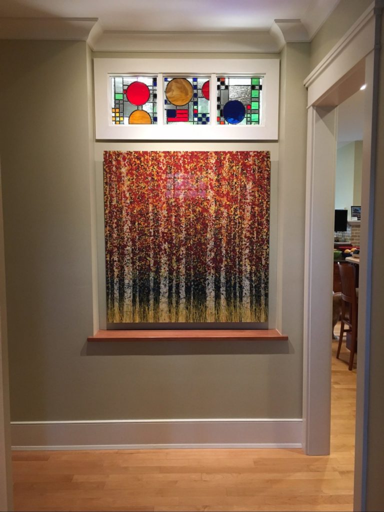 Mission Prairie Style stained glass