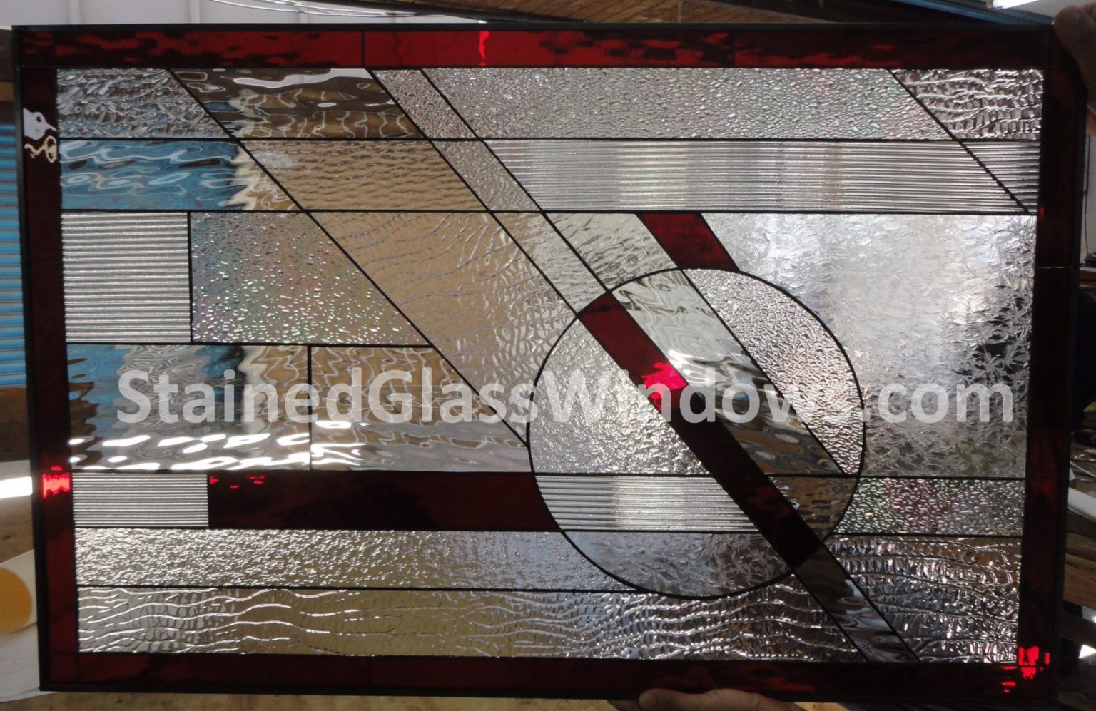 The “Huntington” Stained Leaded Glass Panel