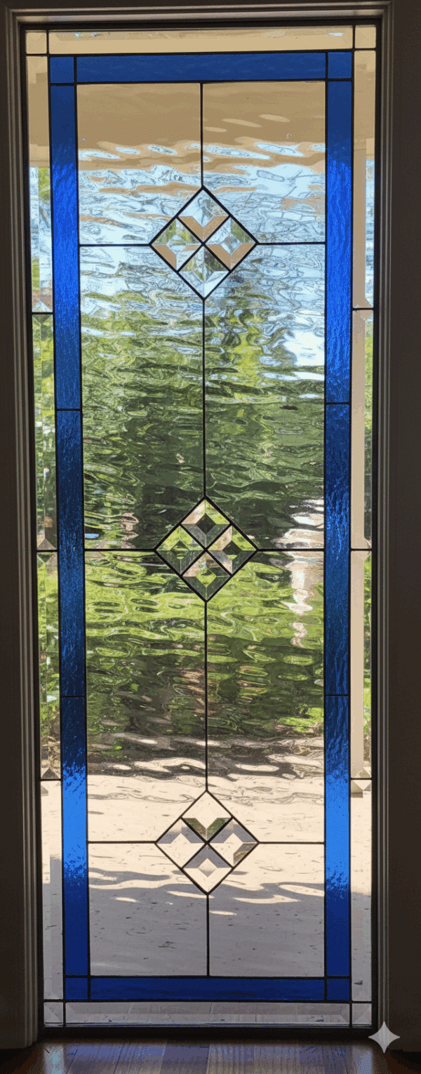 The “La Mirada” Classic Leaded Stained Glass Window Panel
