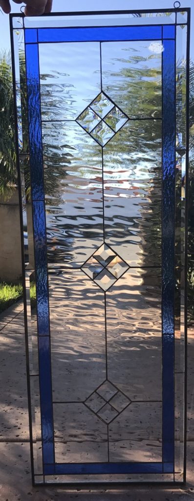 The “La Mirada” Classic Leaded Stained Glass Window Panel