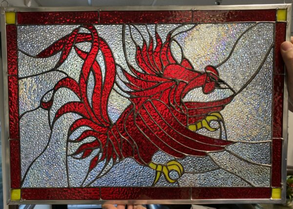 University Of South Carolina Gamecock !! Custom Stained Glass Window Panel