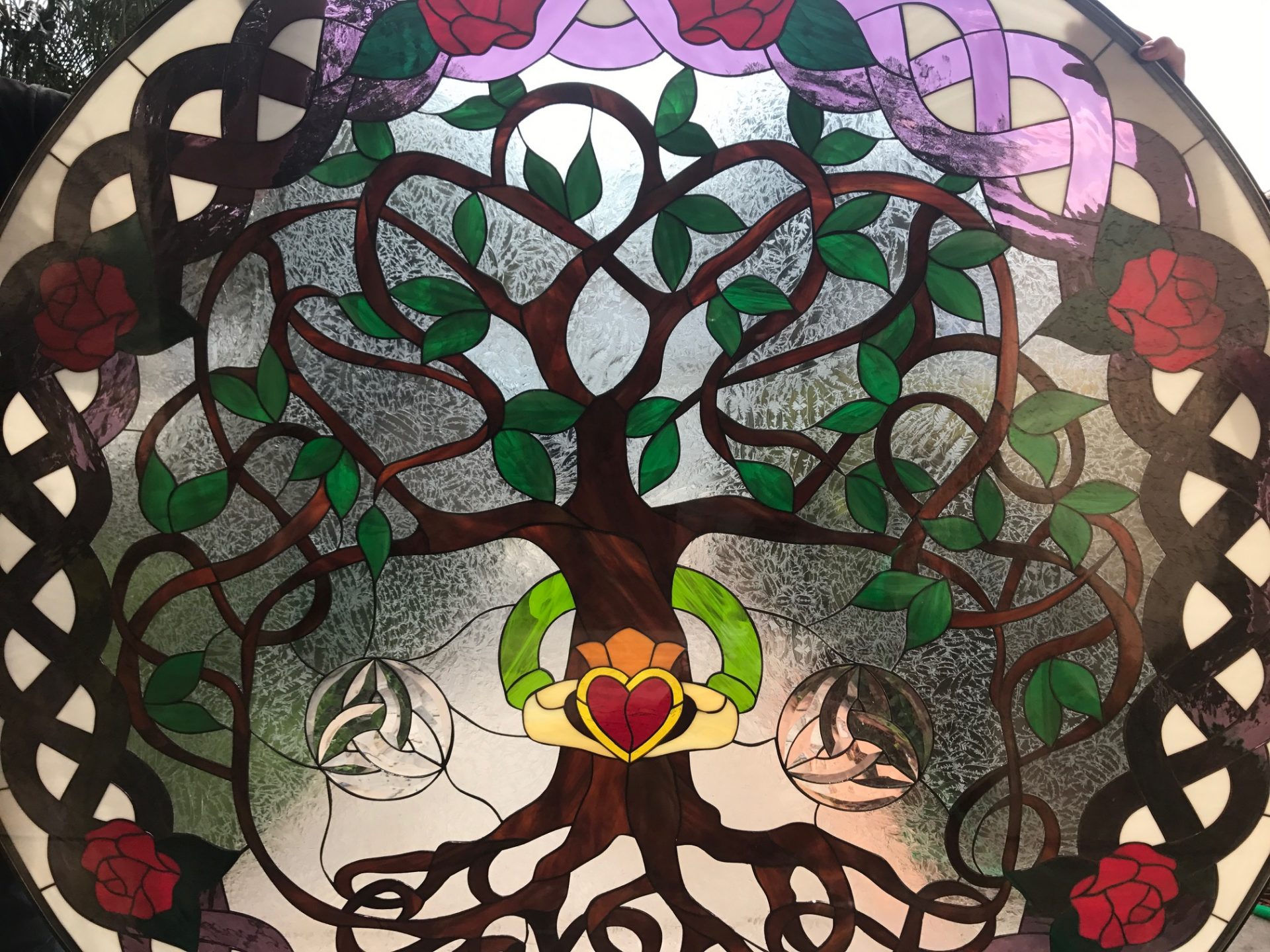 Celtic Stained Glass Window (detail)