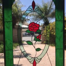 Stained Glass with Roses