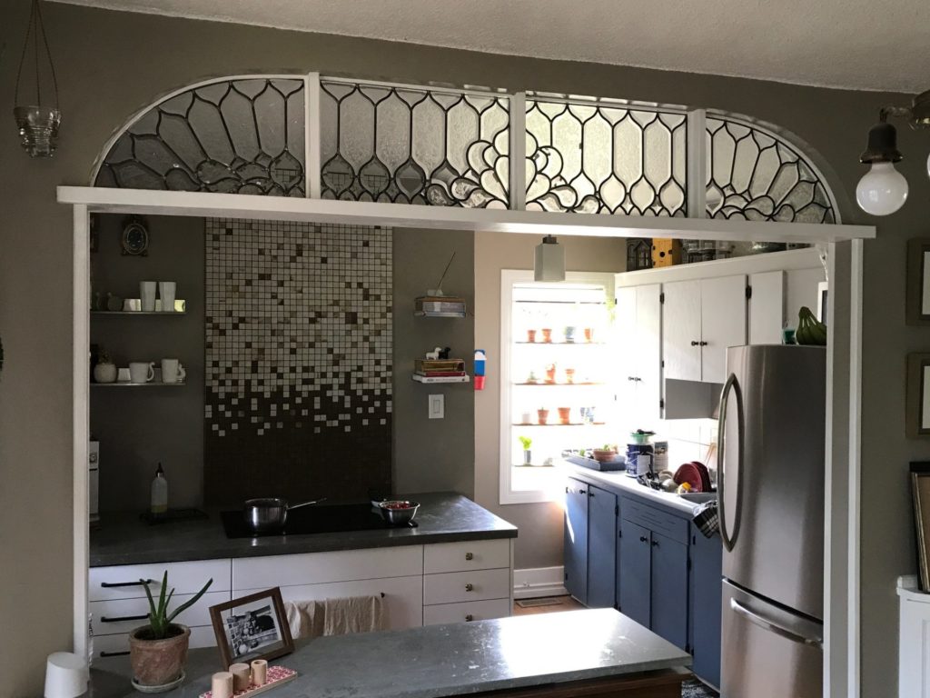 Segmented All Beveled Clear Transom Kitchen Windows