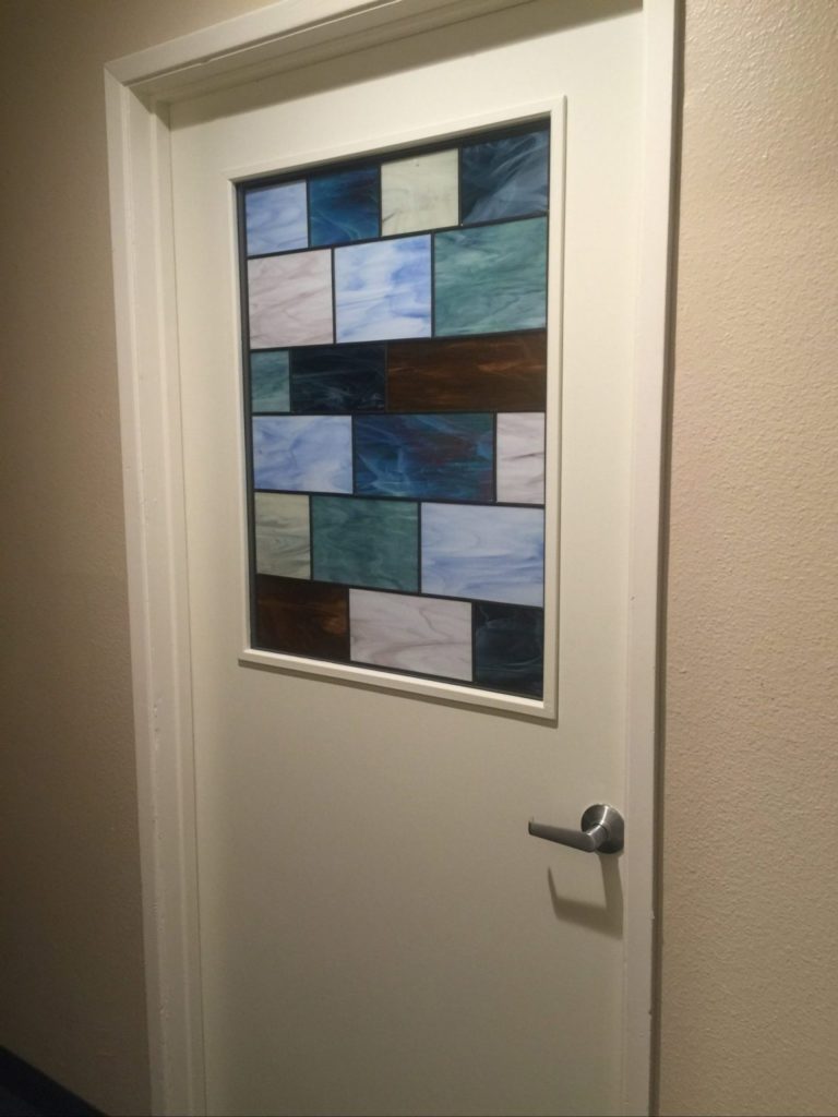 San Diego Ronald McDonald House Stained Glass Door And Illuminated Wall Inserts