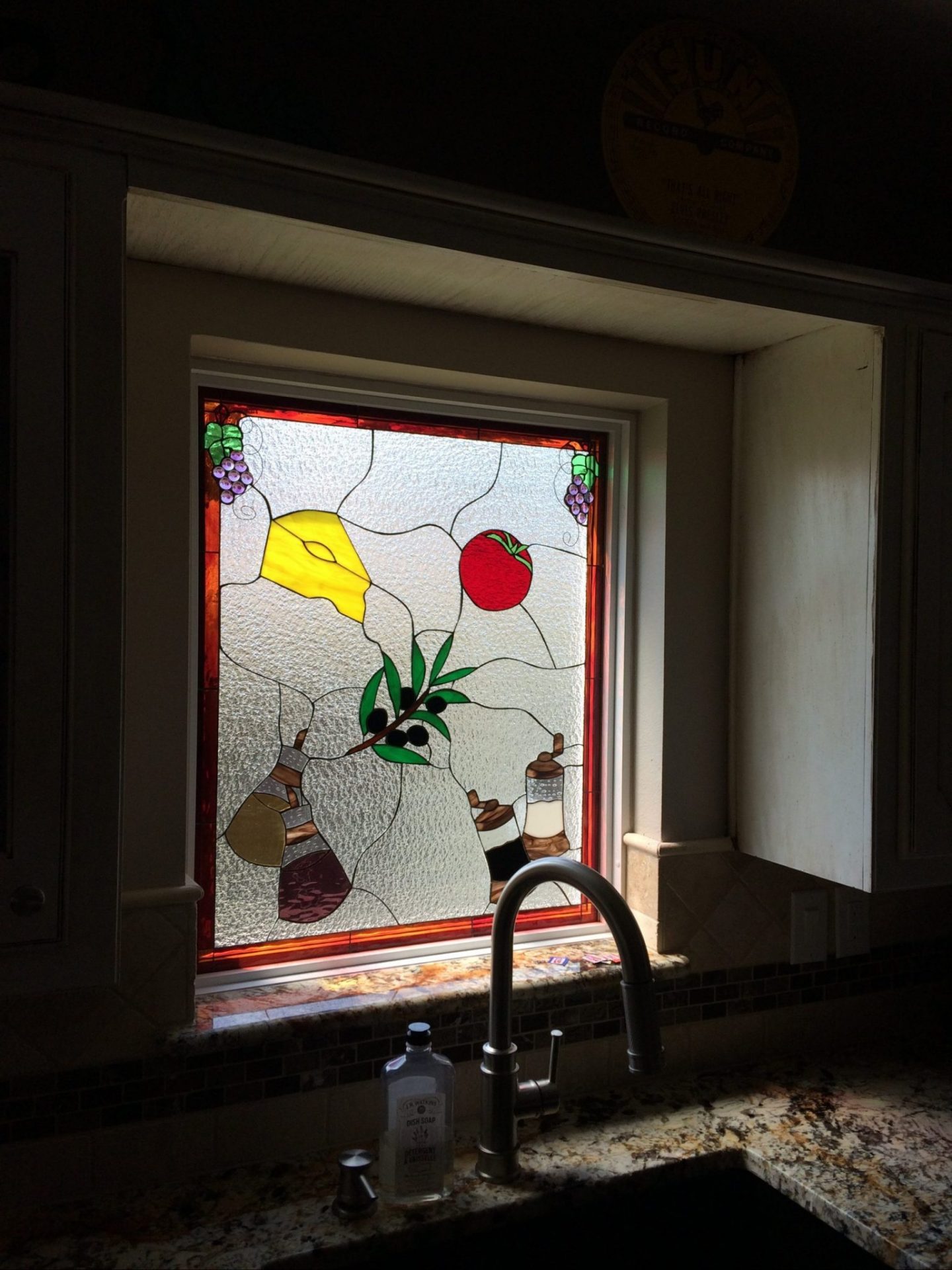 Beautiful Stained Glass Kitchen Window Insert