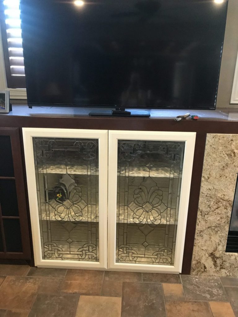 All Clear Textured And Beveled Glass Cabinet Inserts
