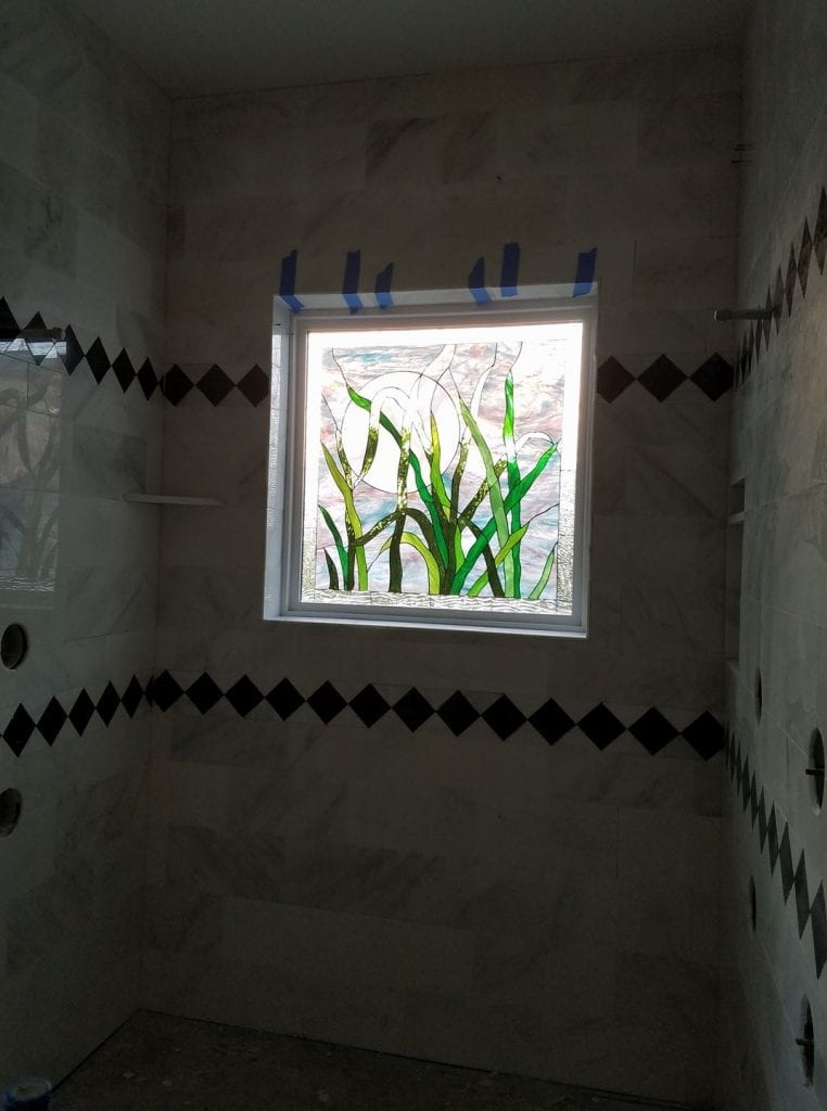Exquisite! Triple glazed Windows Installed In A Bathroom Shower