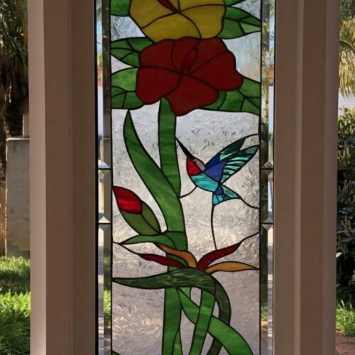 Hummingbirds Stained Glass