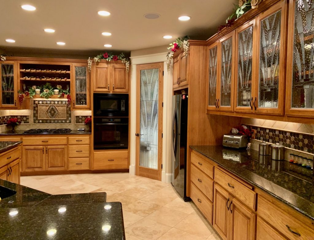 Drop Dead Gorgeous!  All Clear Kitchen Cabinet Inserts