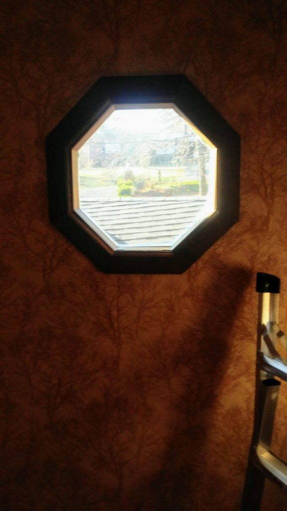 Stained Glass Octagon Window Insert