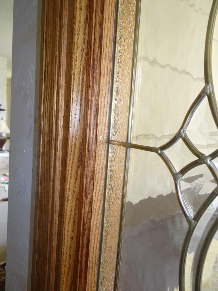 Brass Came Leaded Windows Made for A Customer's New Entryway (Detail)